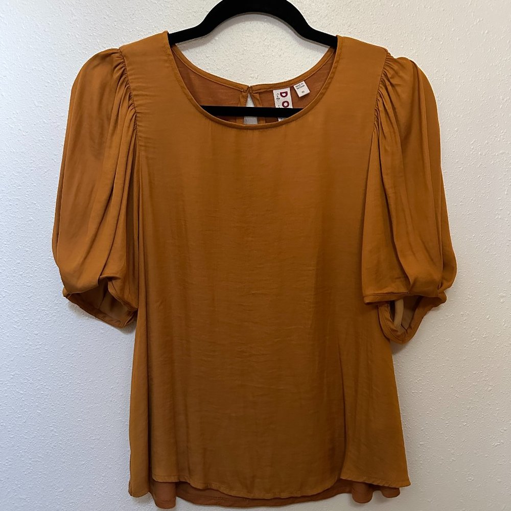 Anthropologie Ballon Sleeve Blouse
